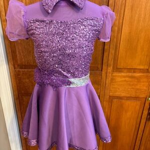 Weissman Purple Sequin Dance Costume
